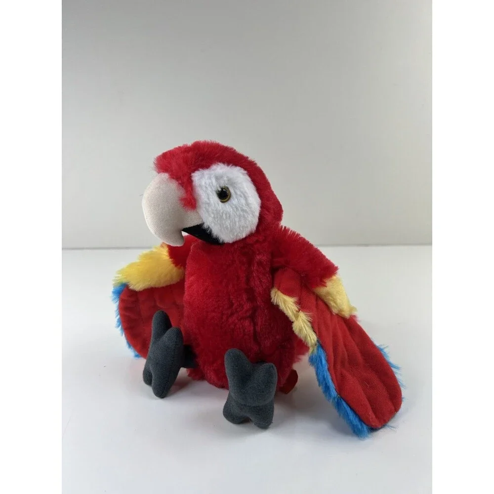 Wild Republic Macaw Parrot Red Blue Yellow Realistic 10